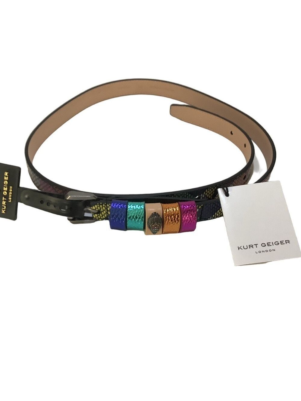 Kurt Geiger Multikeeper Belt Size S/M New